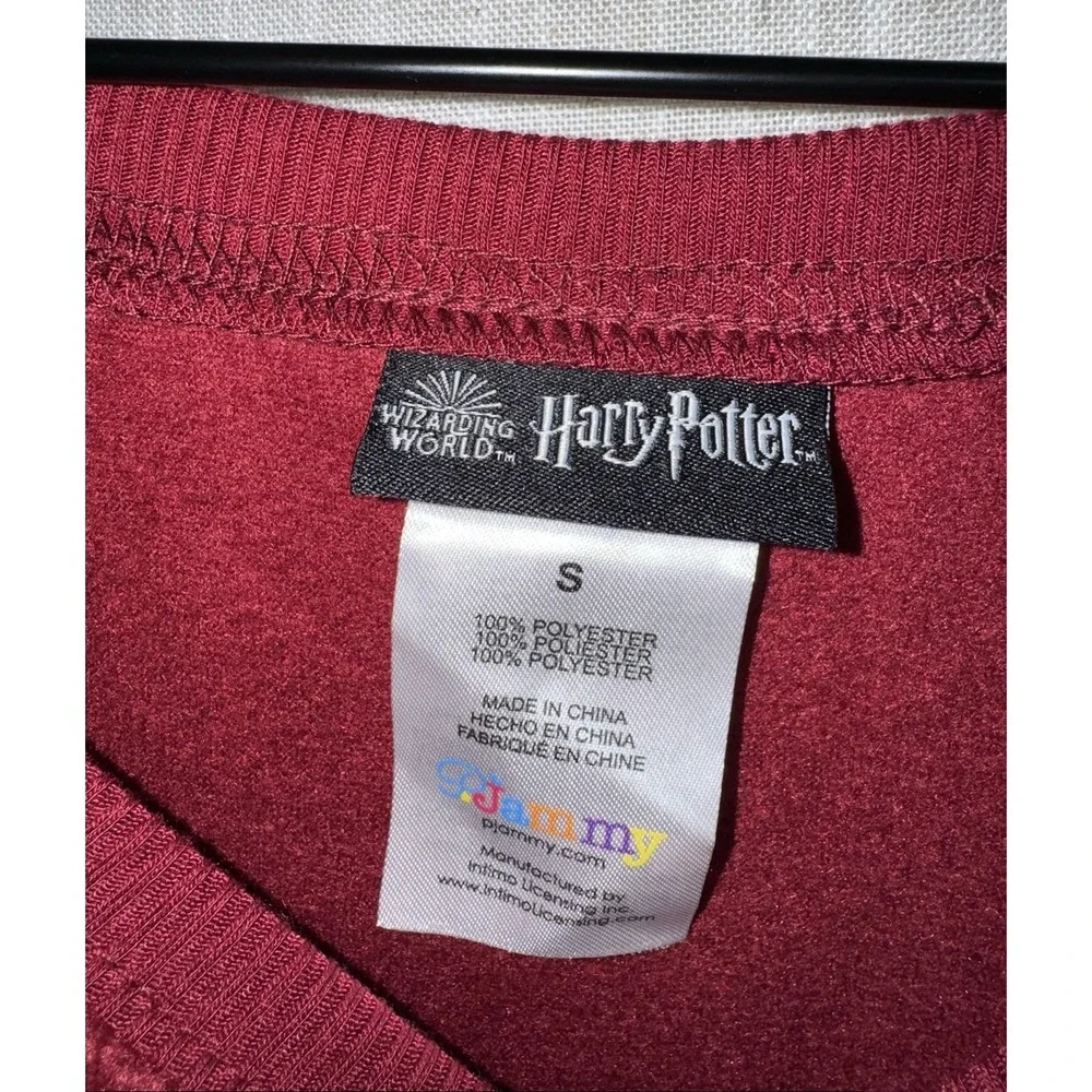 NWT Harry Potter Gryffindor Junior's Pajama‎ Set Fleece PJammy PJs Size S Small - Picture 4 of 5